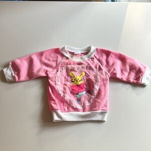 80s 12 months sweatshirt bunny